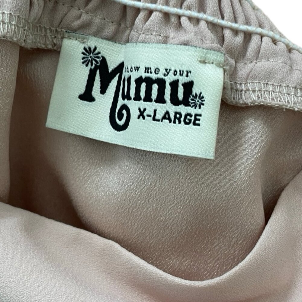 Show Me Your Mumu Dress Size XL NEW Powder Pink Belted Crepe Maxi - Picture 7 of 7